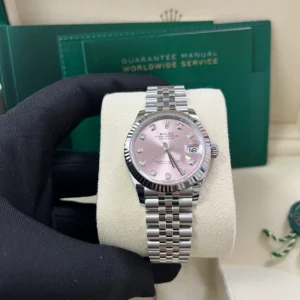 RLX Datejust m278274-0031/0032 Pink 31mm Dial Oyster Watch
