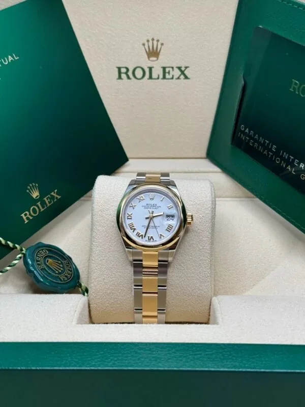 RLX Lady-Datejust 31mm 279163 White Roman Dial Oyster Bracelet