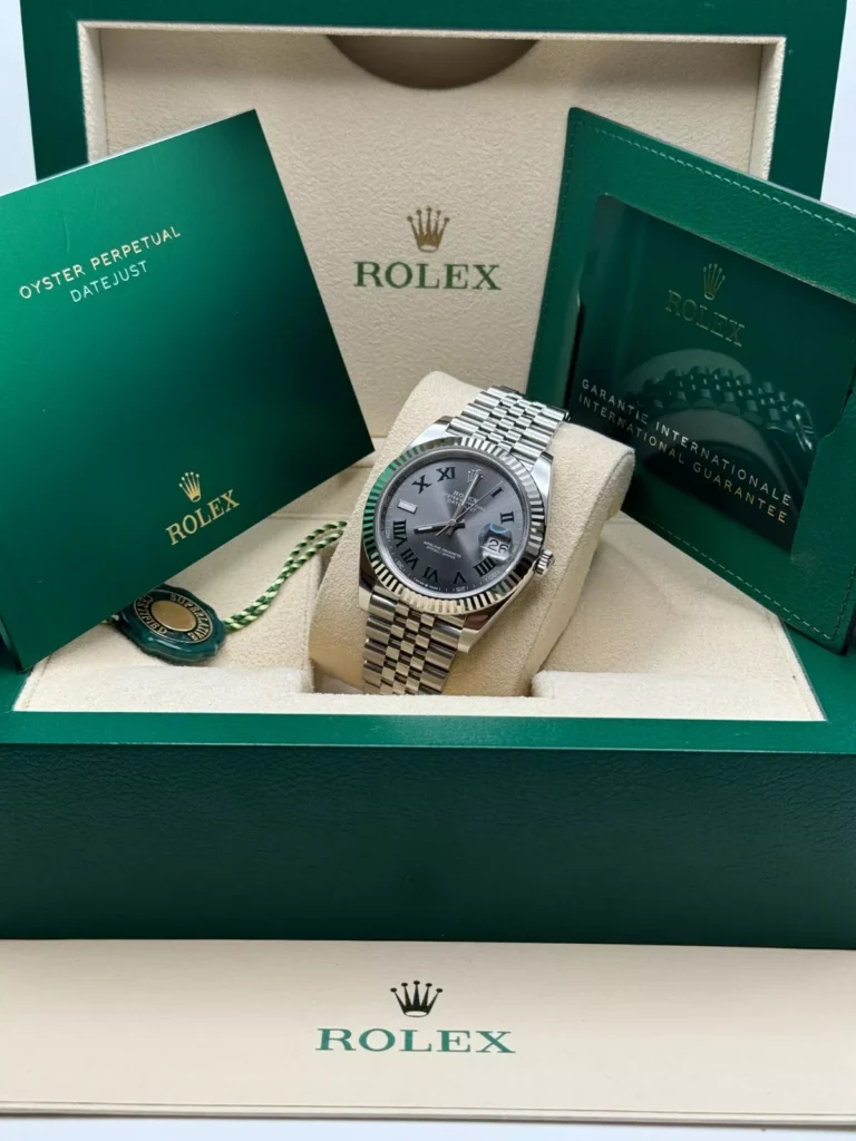 RLX Datejust 41mm 126334 Slate Roman Jubilee Stainless Steel Mens Watch