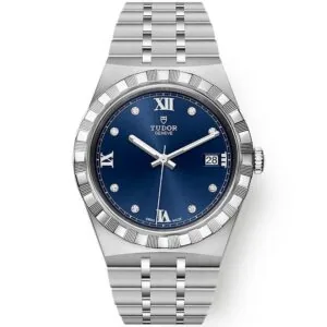 【7A Quality】TUDOR Royal 38mm Blue Diamond Dial Automatic Bracelet Watch M28500-0006