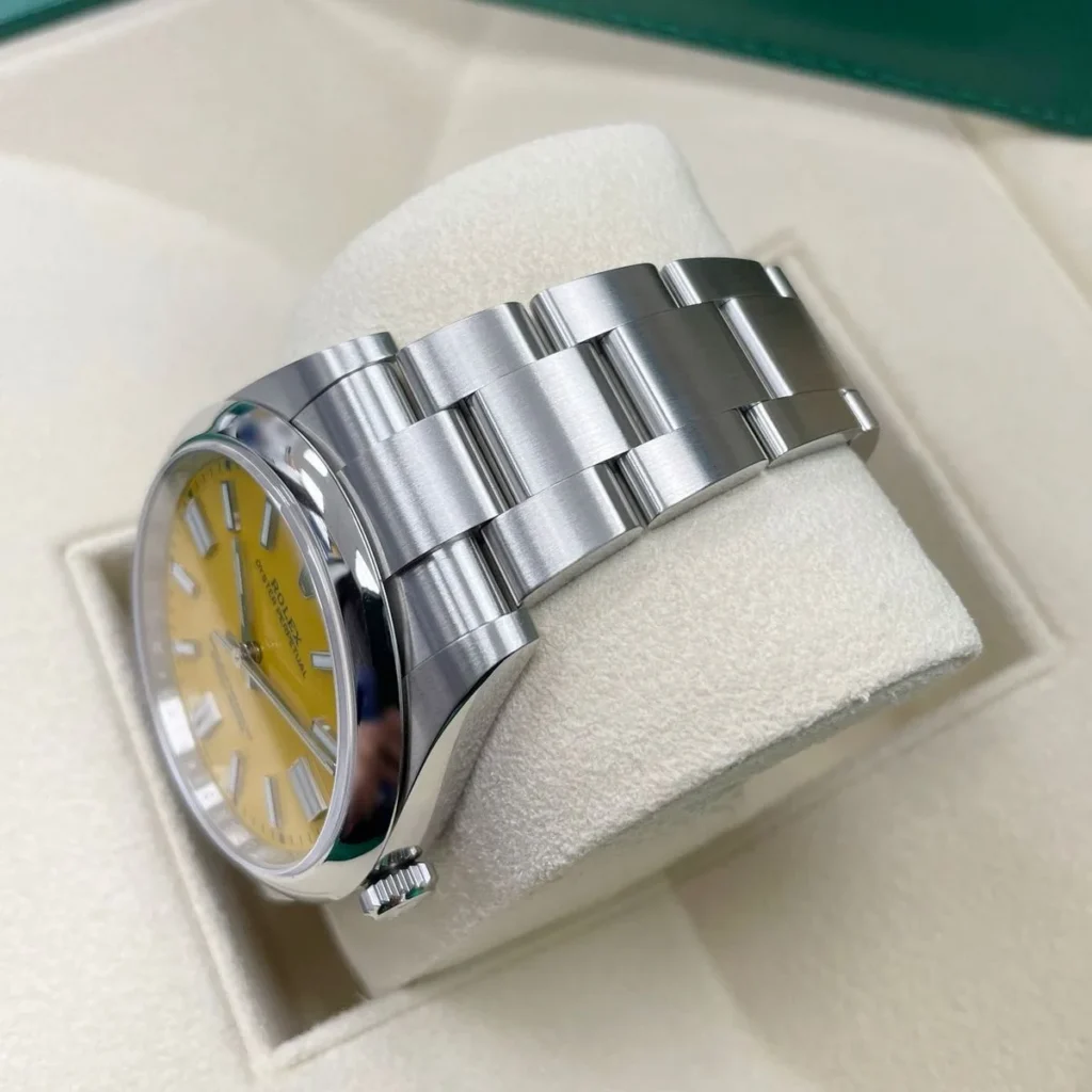 RLX Oyster Perpetual 41mm 124300-0004 Yellow Dial