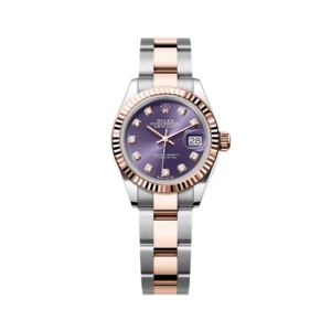 RLX Lady-Datejust 31mm 279171 Aubergine Diamond Oyster Stainless Steel and Rose Gold