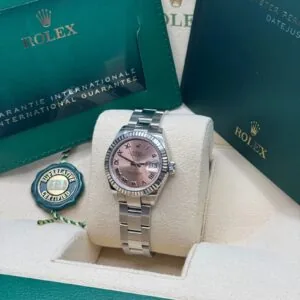RLX Lady-Datejust 31mm 279174 Pink Roman Dial Oyster Bracelet