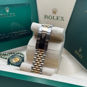 RLX Datejust 41mm 126333 Black Diamond Jubilee Steel and Yellow Gold Men’s Watch
