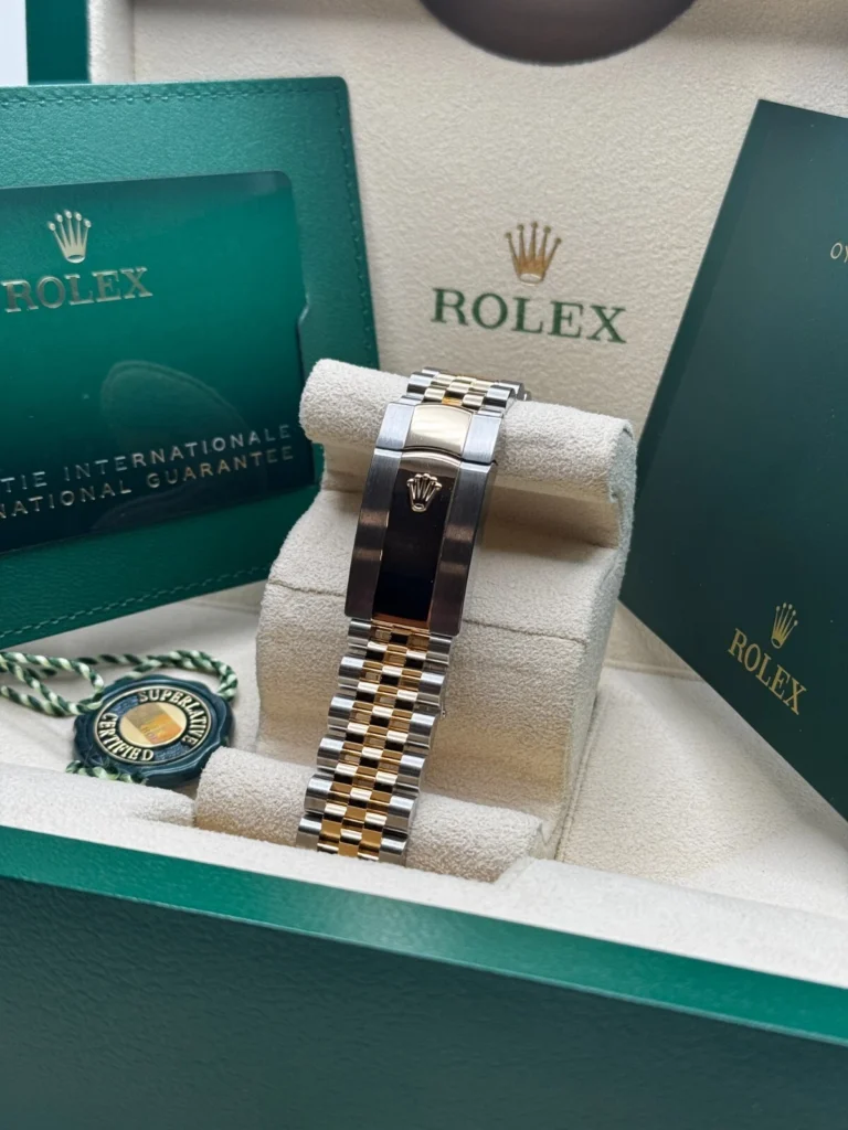 RLX Datejust 41mm 126333 Black Diamond Jubilee Steel and Yellow Gold Men’s Watch