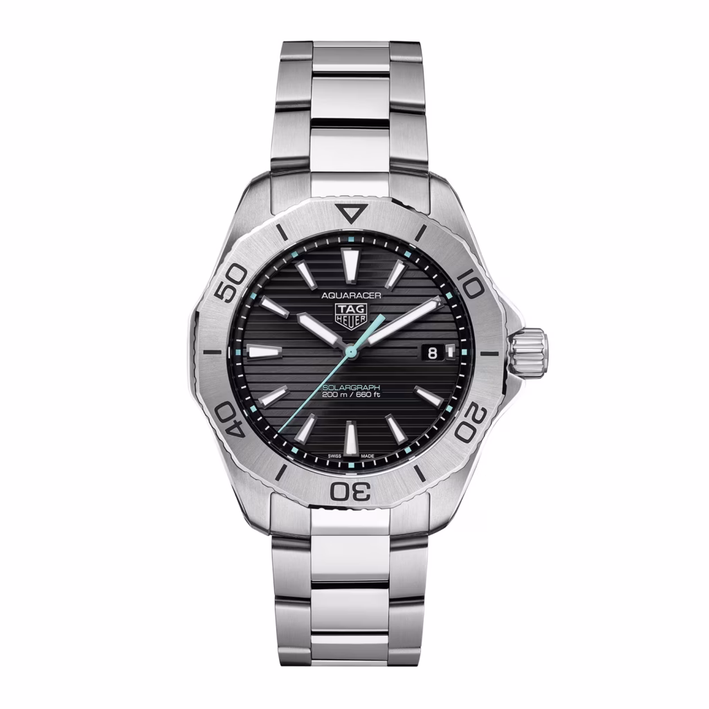 【7A Quality】TAG Heuer Aquaracer 200 Professional Solargraph 40mm Mens Watch Black WBP1114.BA0000