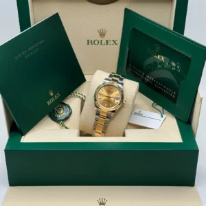 RLX Datejust m278273-0013/0014 31mm Champagne Dial Stainless Steel and Yellow Gold Oyster Watch