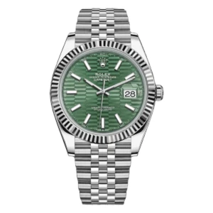 RLX Datejust 41mm 126334 Mint Green Fluted Motif Dial Oyster Bracelet