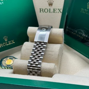 RLX Datejust 41mm 126300 White Index Oyster Stainless Steel Watch