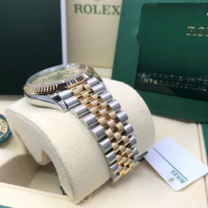 RLX Datejust 36mm 126233 Golden Palm Motif Dial Jubilee Bracelet Watch