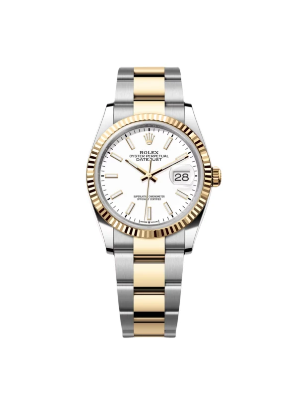 RLX Datejust 36mm 126233 White Index Dial Two-Tone Jubilee Bracelet Watch
