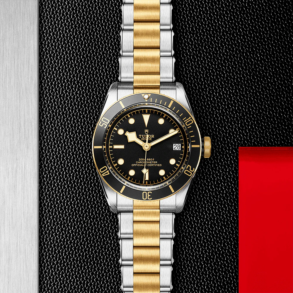 【7A Quality】TUDOR Black Bay S&G 41mm Black/Gold Dial Automatic Men's Bracelet Watch M79733N-0008