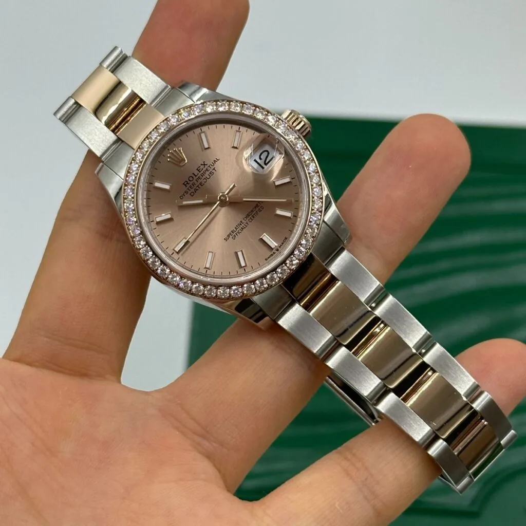 RLX Datejust m278381-0009/0010 Rose Dial Diamond-Set Bezel 31mm