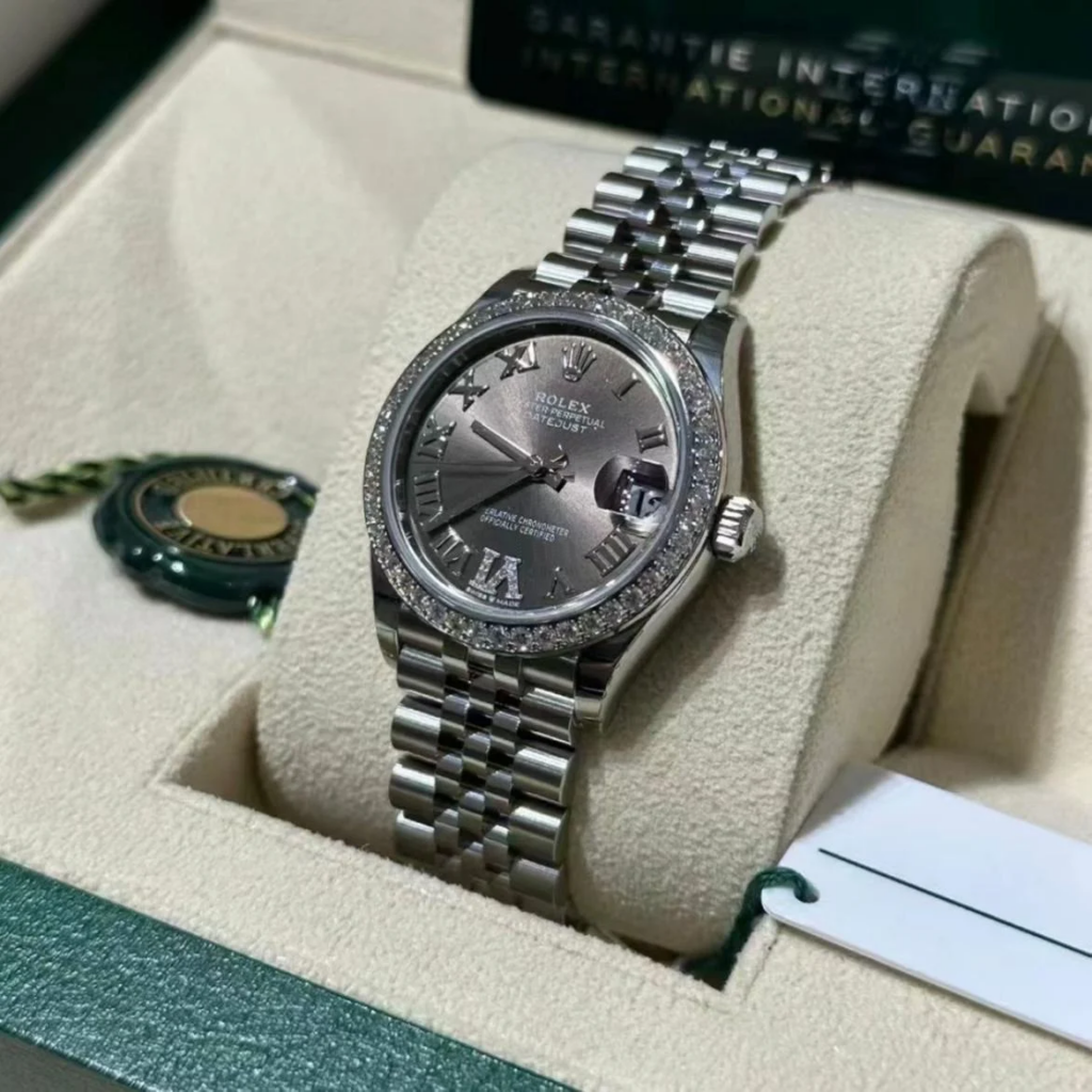 RLX Datejust m278384RBR-0031/0032 Dark Grey 31mm Dial Oyster Watch