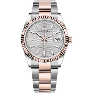 RLX Datejust 36mm 126231 Silver Fluted Motif Dial Jubilee Bracelet