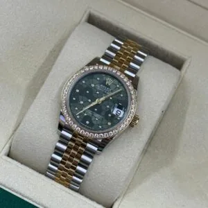 RLX Datejust m278383-0031/0032 31mm Green Floral Dial Oyster Bracelet