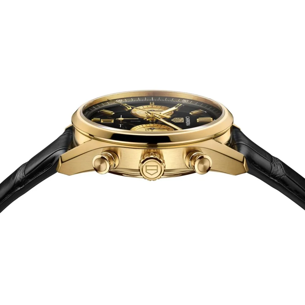 【7A Quality】TAG Heuer Carrera Chronograph Automatic, 42 mm, Gold 3N CBN2044.FC8313
