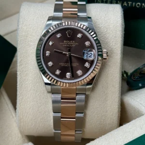 RLX Datejust m278271-0027/0028 Chocolate 31mm Dial Oyster Bracelet Watch