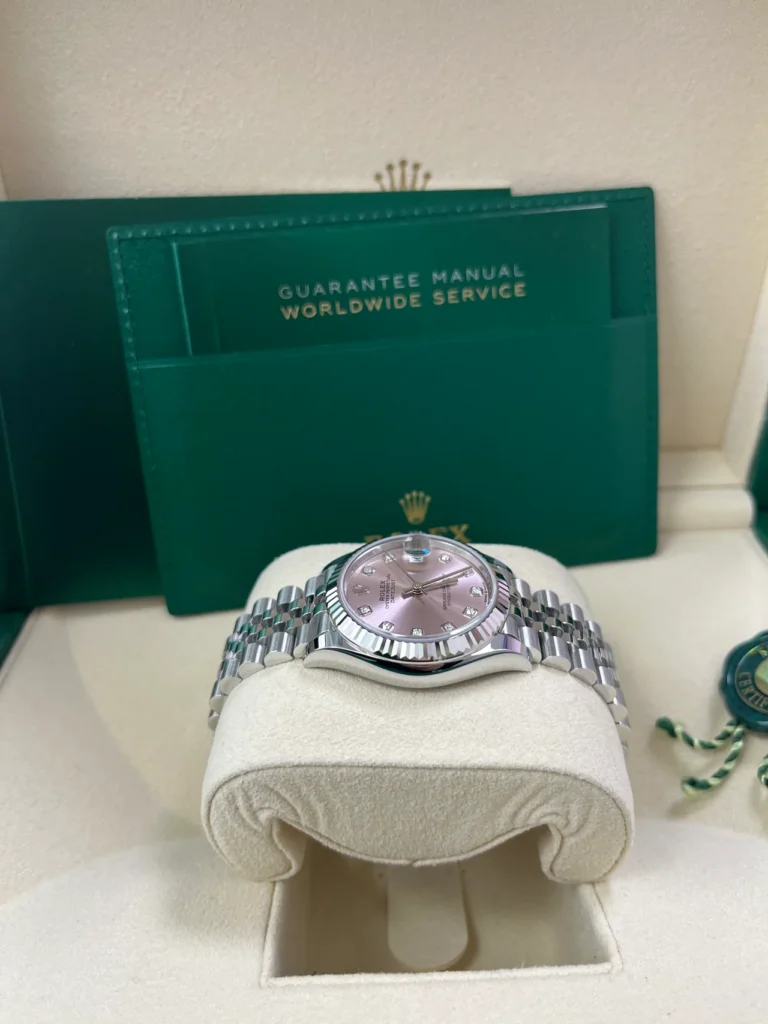 RLX Datejust m278274-0031/0032 Pink 31mm Dial Oyster Watch