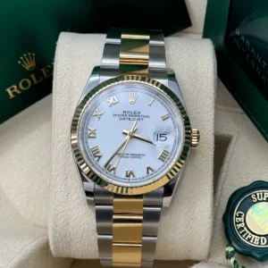 RLX Datejust 36mm 126233 White Dial Oyster Bracelet Watch