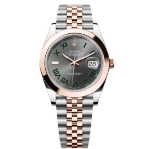 RLX Datejust 41mm 126301 Sundust Slate Roman Dial Oyster Bracelet