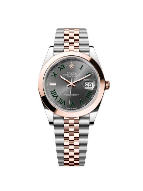 RLX Datejust 41mm 126301 Sundust Slate Roman Dial Oyster Bracelet