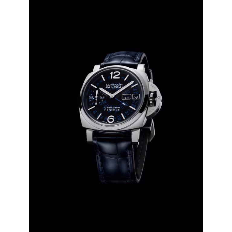 【7A Quality】Panerai Luminor Perpetual Calendar GMT Platinumtech™ 44mm PAM01575