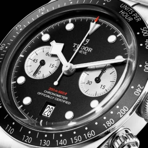 【7A Quality】TUDOR Black Bay Chrono 41mm Black/Silver Dial Men's Automatic Bracelet Watch M79360N-0001