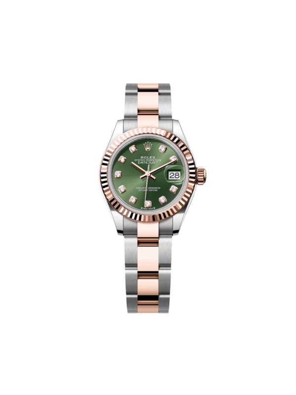 RLX Lady-Datejust 31mm 279171 Green Diamond Oyster Stainless Steel and Rose Gold