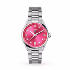 【7A Quality】TAG Heuer Carrera Date 36mm Ladies Watch Pink Diamond Dot WBN2318.BA0001