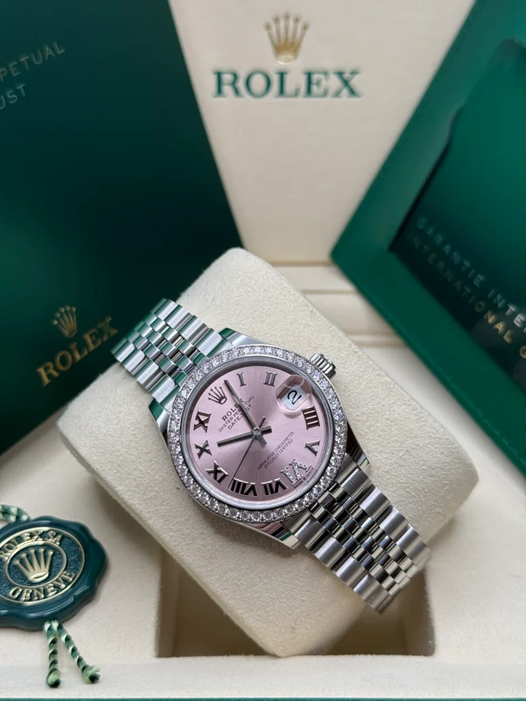 RLX Datejust m278384RBR-0027/0028 Pink 31mm Dial Oyster Watch