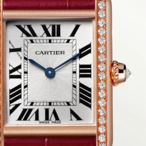 Tank Louis Cartier Watch Small Model Diamond Red WJTA0037 - United Luxury