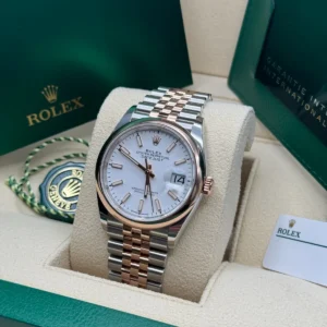 RLX Datejust 36mm 126201 White Dial Jubilee Bracelet Watch