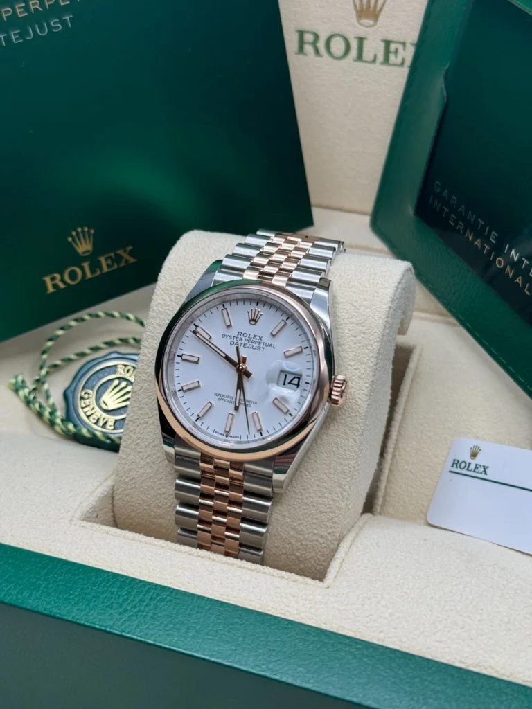RLX Datejust 36mm 126201 White Dial Jubilee Bracelet Watch
