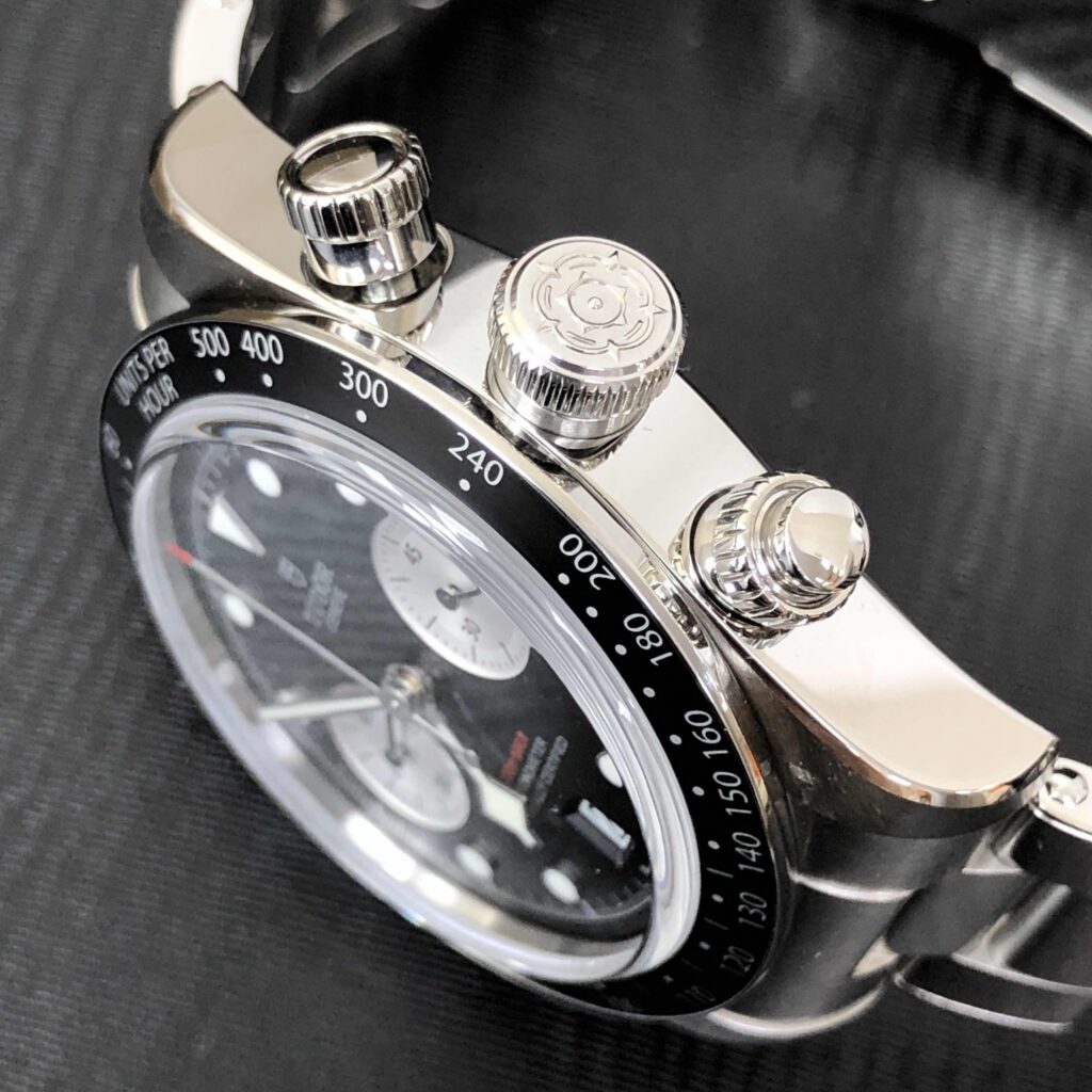 【7A Quality】TUDOR Black Bay Chrono 41mm Black/Silver Dial Men's Automatic Bracelet Watch M79360N-0001