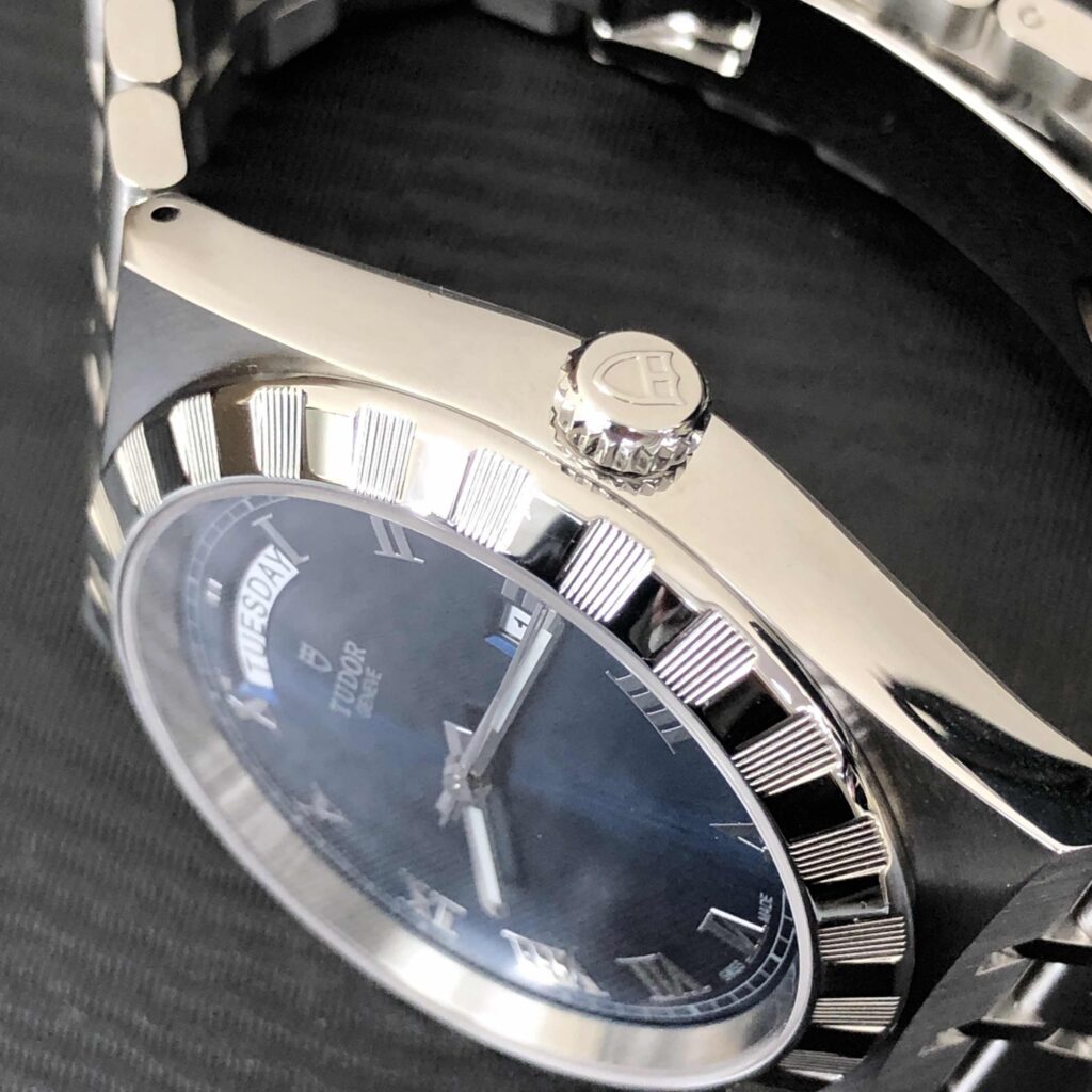 【7A Quality】TUDOR Royal Date/Day 41mm Blue Roman Dial Men's Automatic Watch M28600-0005