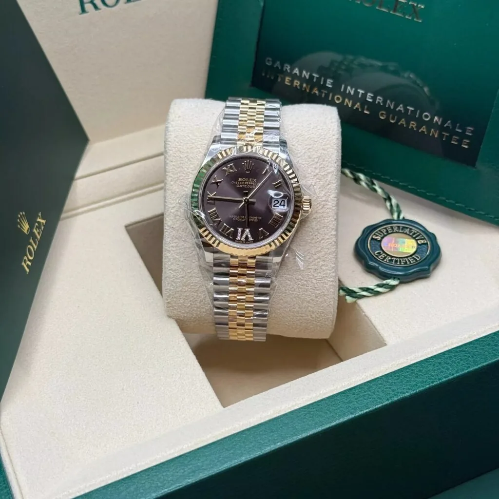 RLX Datejust m278273-0017/0018 31mm Dark Grey Dial Stainless Steel and Yellow Gold Oyster Watch