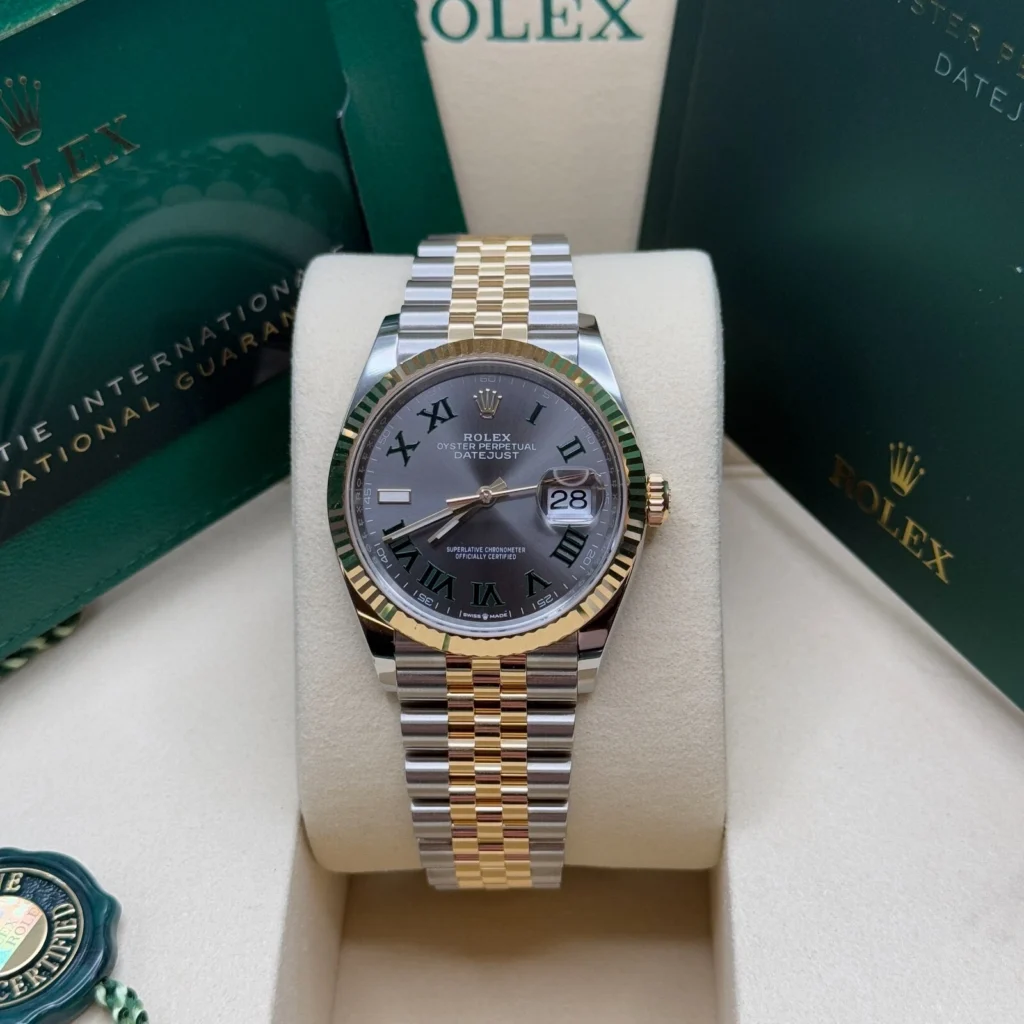 RLX Datejust 36mm 126233 Wimbledon Slate Dial Oyster Bracelet Watch