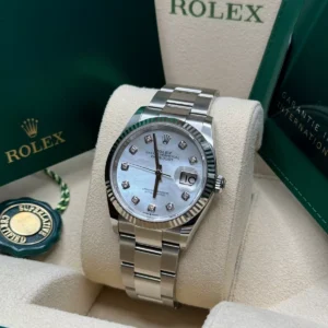 RLX Datejust 36mm 126234 Mother of Pearl Diamond Dial Oyster Stainless Steel