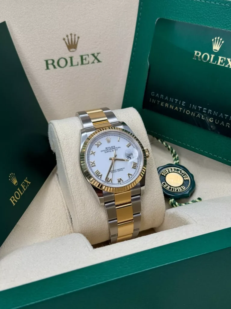 RLX Datejust 36mm 126233 White Dial Oyster Bracelet Watch