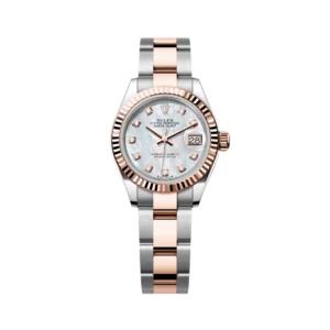 RLX Lady-Datejust 31mm 279171 White Mother Of Pearl Diamond Oyster Stainless Steel and Rose Gold
