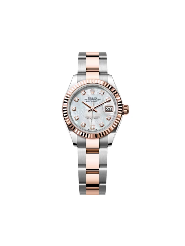 RLX Lady-Datejust 31mm 279171 White Mother Of Pearl Diamond Oyster Stainless Steel and Rose Gold