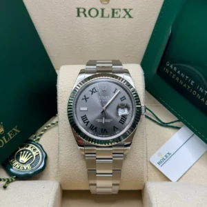 RLX Datejust 41mm 126334 Slate Roman Jubilee Stainless Steel Mens Watch