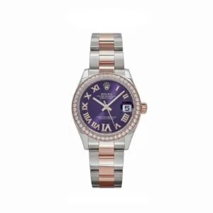 RLX Datejust m278381-0015/0016 Aubergine Roman Dial 31mm Oyster Bracelet