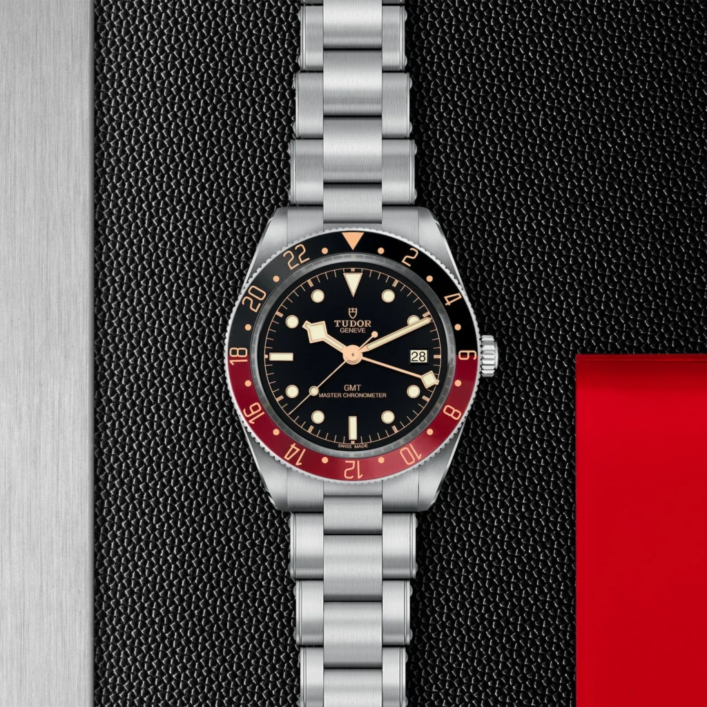【7A Quality】TUDOR Black Bay 58 GMT 39mm Black/Red Bezel Automatic Bracelet Watch M7939G1A0NRU-0001