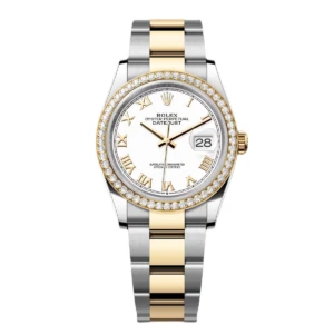 RLX Datejust 36mm 126283 White Dial Jubilee Bracelet Watch