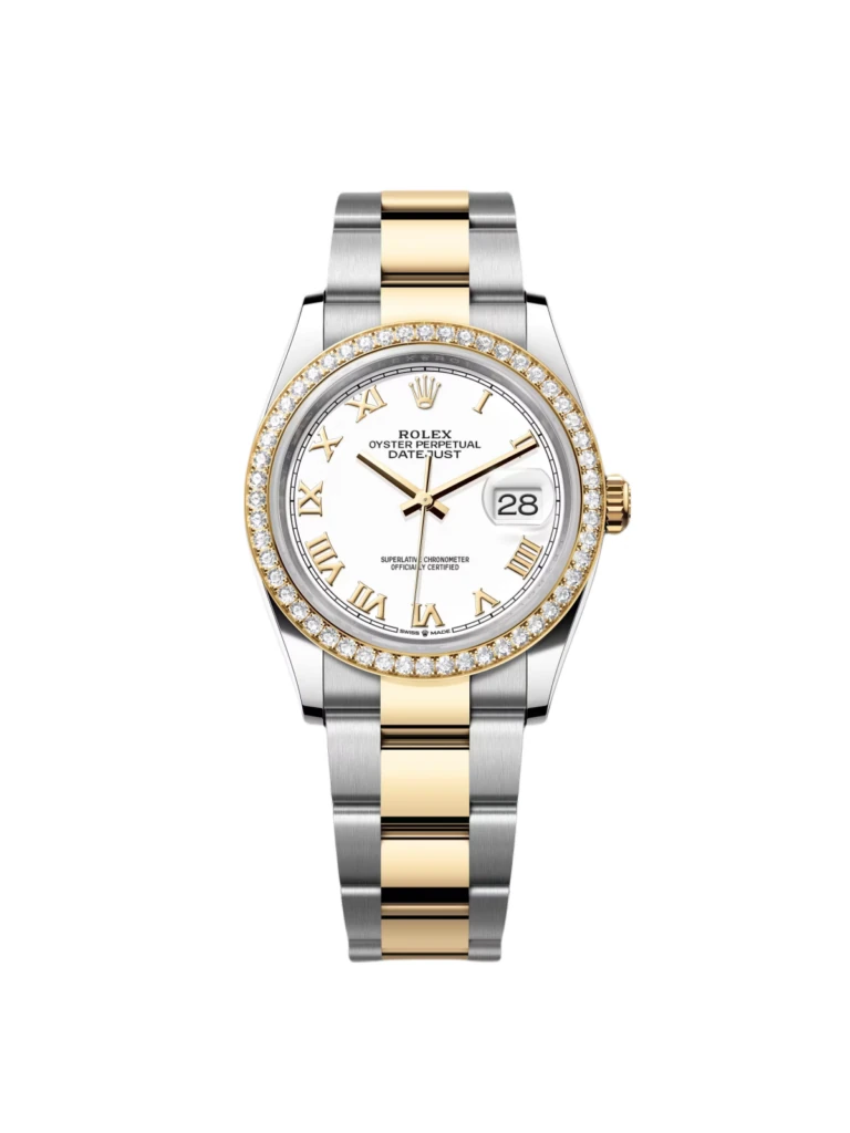 RLX Datejust 36mm 126283 White Dial Jubilee Bracelet Watch