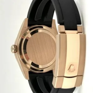 RLX Sky-Dweller 42mm Rose Gold Chocolate Dial Oysterflex - 336235