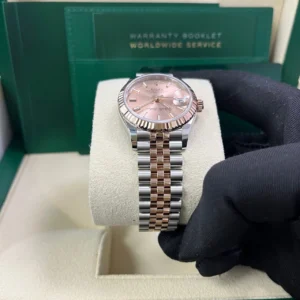 RLX Datejust m278271-0009/0010 Rose 31mm Dial Oyster Bracelet Watch