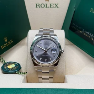 RLX Datejust 41mm 126334 Slate Diamond Jubilee Stainless Steel